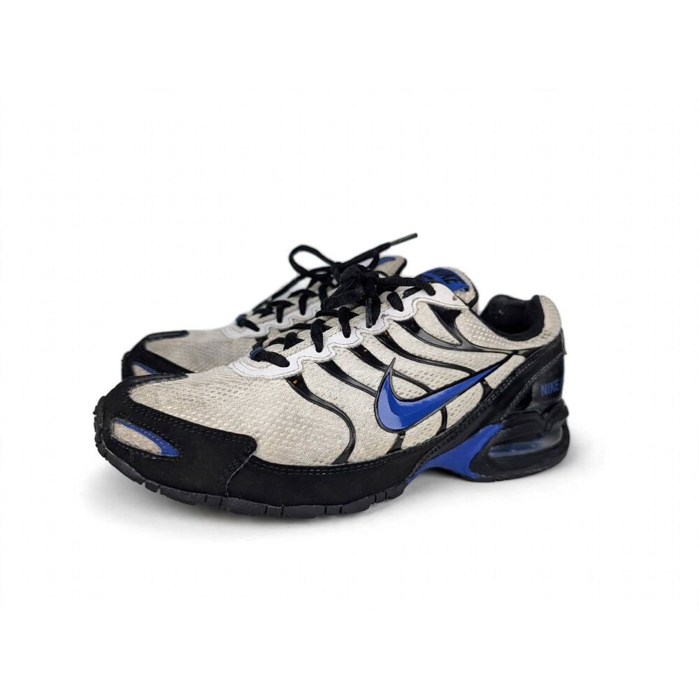 Nike Air Max Torch 4 White Hyper Blue Black Mens Running Shoes CW7026-100 Sz 9.5